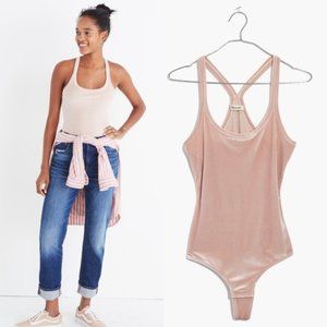 MADEWELL Velvet Racerback Bodysuit